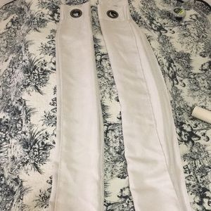 Neutral woven drapery panels